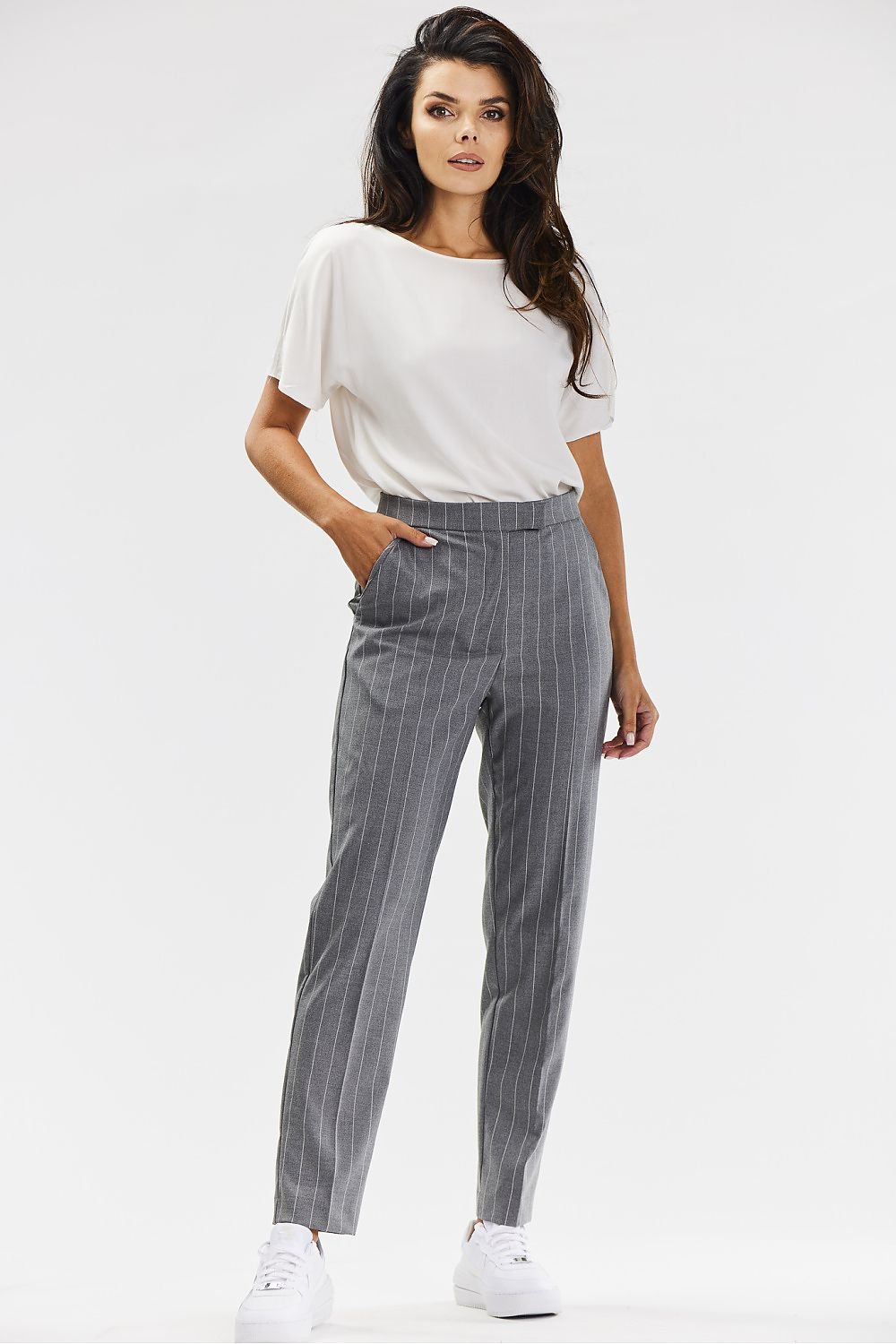 Women trousers awama grey