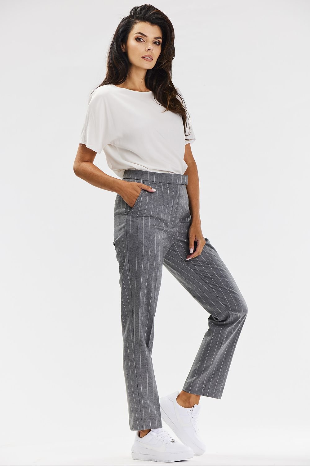 Women trousers awama grey