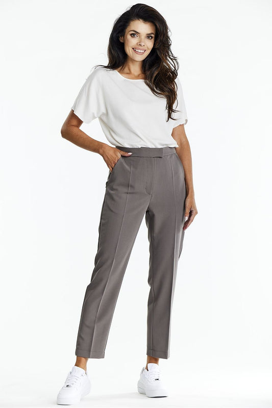 Women trousers awama grey