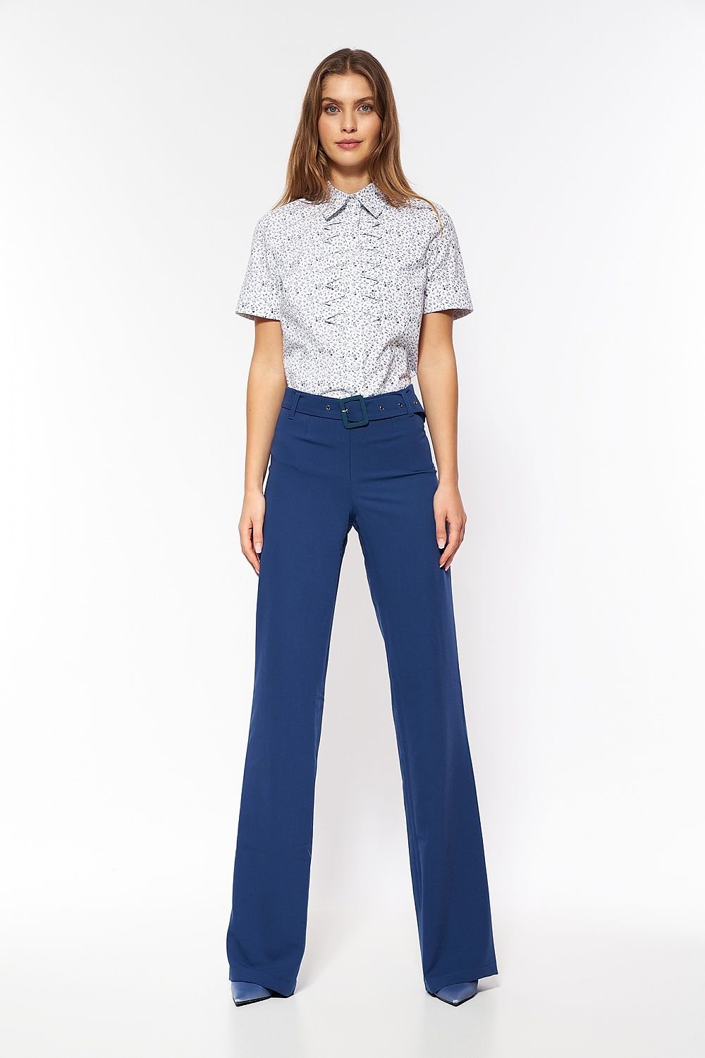 Women trousers Nife navy blue